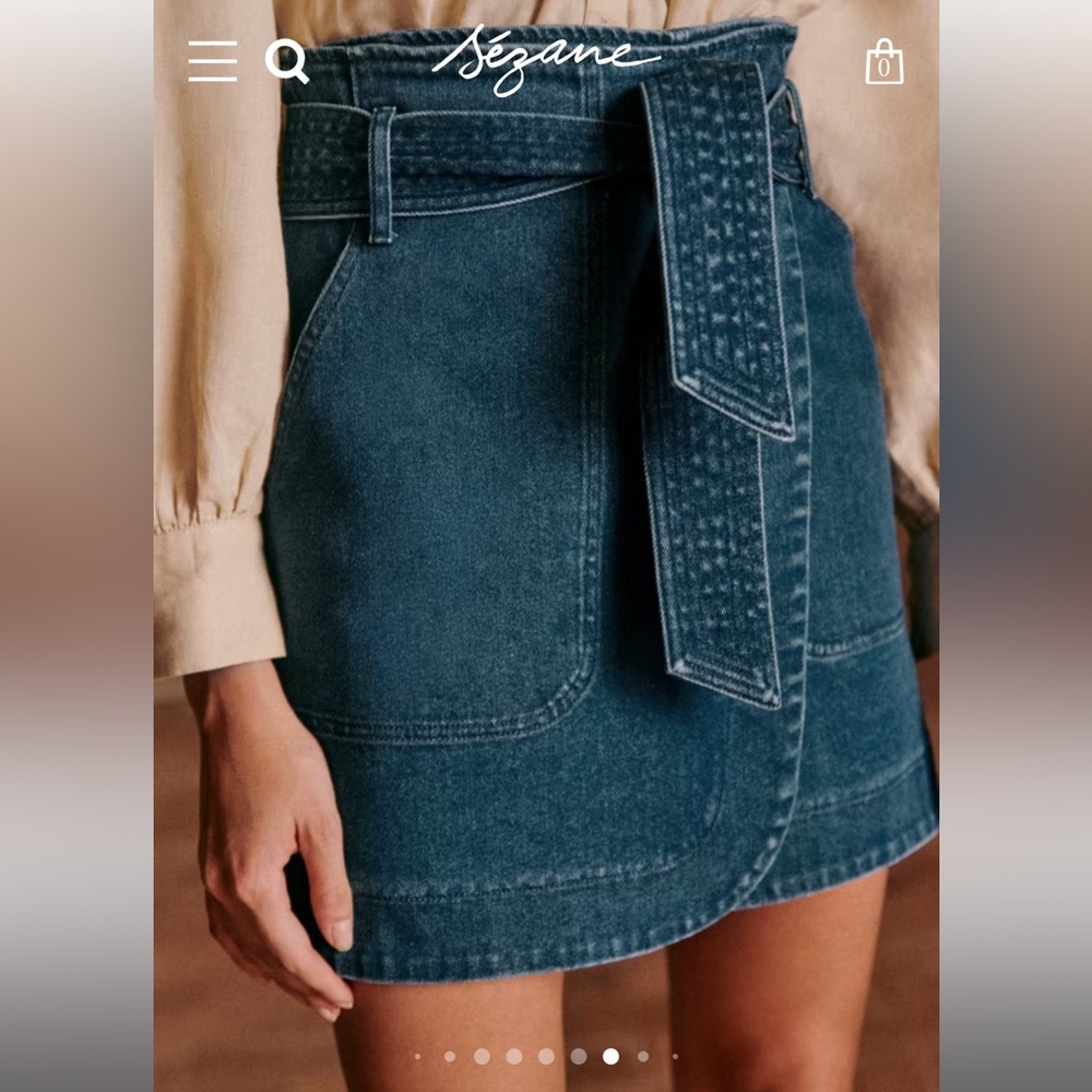 New sezane leandra skirt in denim. Size 34/2. Perfect and brand new condition